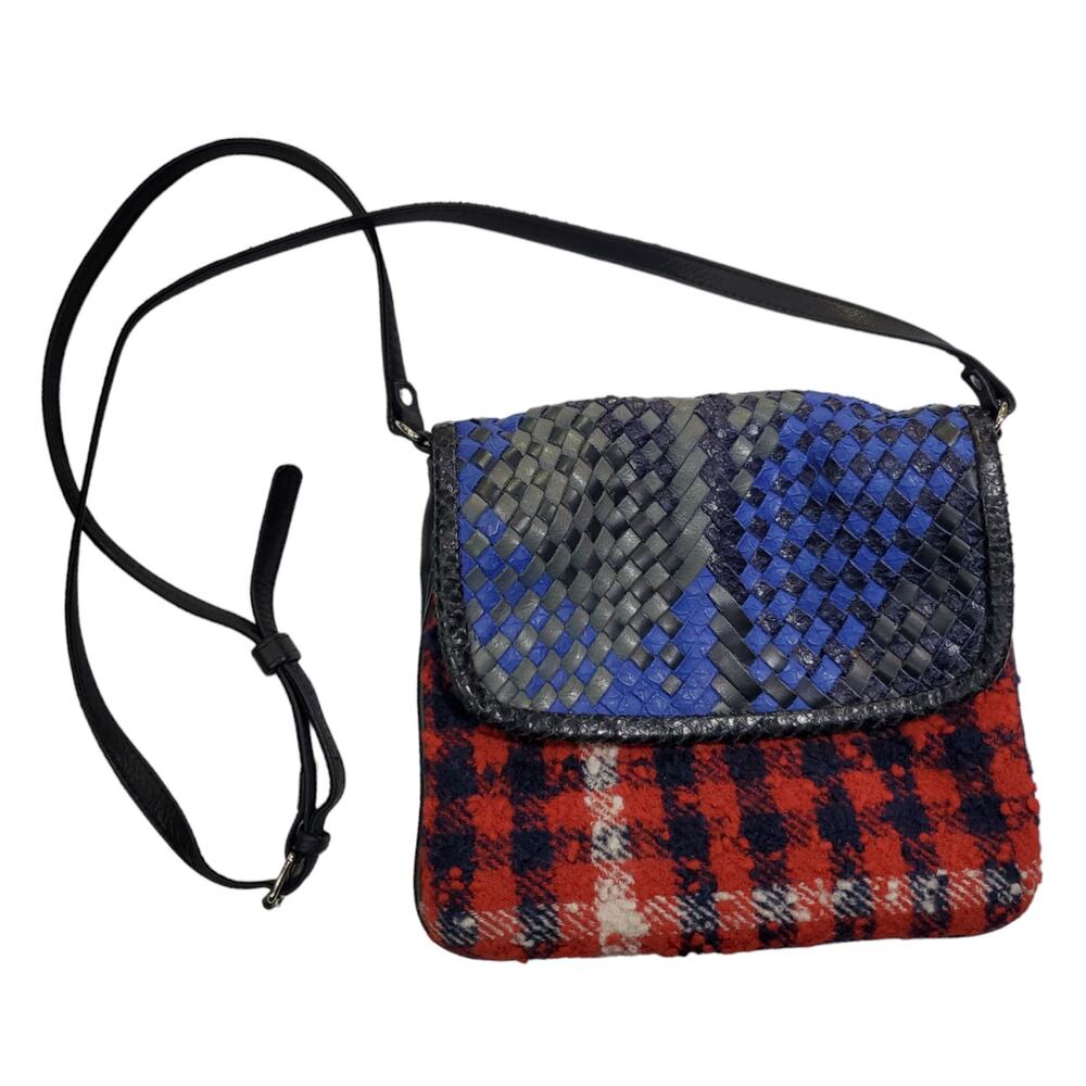 Claramonte Accessories-Anthropologie| Leather & Fabric Suzy Crossbody Bag